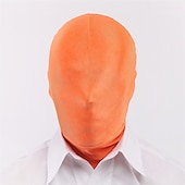 economico oggetti di scena per cabine fotografiche-Maschera a pieno facciale da 2 pezzi bw maschera di seconda pellecappuccio in spandex di Halloween per tessuto unisex