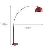 preiswerte LED-Stehlampe-Stehleuchte, Stehleuchte, Bogen-Stehleuchte, Lese-Stehleuchte, Stahl/Nickel matt, satiniert, verstellbar, Grande Edelstahl, 110–240 V