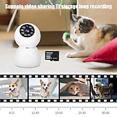 economico Videocamere di sorveglianza domestica per interni-visione notturna senza fili wifi a infrarossi sicurezza domestica monitoraggio della rete supporto rilevamento allarme mobile visualizzazione in tempo reale