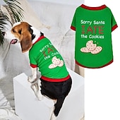 cheap Cooling Vest &amp; Shirt-Dog Cat Shirt / T-Shirt Fashion Party Winter Waterproof Breathable Soft Washable Comfortable Christmas Party Casual Daily Festival Dog Clothing for Bichon Frise Pomeranian Baby Pet Papillon Small