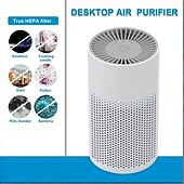 economico Purificatore d&#039;aria per auto-purificatore d&#039;aria silenzioso True Hepa per casa, ufficio e auto: purificatore d&#039;aria portatile ed efficace per la stanza degli animali domestici e per la scrivania