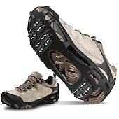abordables Fournitures pour la maison-Couvre-chaussures antidérapants pour crampons à 24 dents - parfaits pour la traction hivernale et la randonnée sur neige en plein air