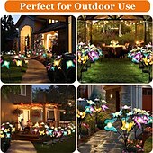 cheap Landscape Lights-Solar Garden Lights Butterfly Garden Decor Landscape Solar Butterflies Swaying Lights Dance in Wind Stakes Yard Patio Lawn