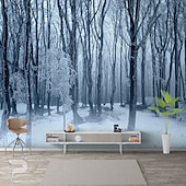 זול טפט-טפטים מגניבים טבע טפט קיר ציור קיר שחור ולבן קילוף ודבק נשלף pvc/ויניל חומר הדבקה עצמית/דבק חובה ציור קיר עיצוב קיר לחדר שינה בסלון