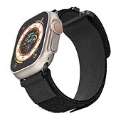 お買い得  Apple Watch Bands-スポーツバンド と互換性があります Apple Watch ウォッチバンド 38mm 40mm 41mm 42mm 44mm 45mm 49mm 調整可 高通気性 ナイロン 交換用時計バンド のために iwatch Ultra 2 Series 9 8 7 SE 6 5 4 3 2 1