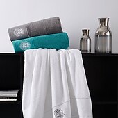 abordables Les serviettes-ensemble de serviettes en coton trois pièces, cadeau d&#039;entreprise, serviette de bain, usage hôtelier