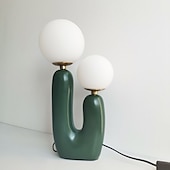 preiswerte Nachttischlampe-Schreibtischlampe modern G9 2-Kopf-Licht Zuhause nordisch dekorative Tischbeleuchtung Arbeitszimmer 110–240 V