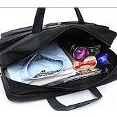 cheap Men&#039;s Bags-Men&#039;s Business Laptop Bag with Shoulder Strap, Water-Resistant Work Briefcase with Multiple Zipper Pockets for Office and Travel