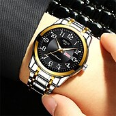 ieftine Ceasuri Quartz-Ceasuri de lux pentru bărbați cu lumină impermeabile din oțel inoxidabil ceas cu cuarț dată calendar ceas de afaceri Relogio Masculino