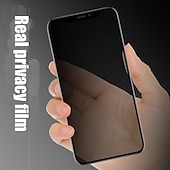 Недорогие Защитные плёнки для экрана iPhone-3 ед. Защитная пленка Назначение Apple айфон 16 iPhone 15 Pro Max 14 Plus 13 12 11 Pro Max Закаленное стекло Anti-Spy Уровень защиты 9H Анти-пузыри Против отпечатков пальцев Совместимость с 3D Touch