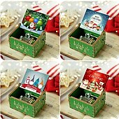 preiswerte Event &amp; Party Supplies-entzückende, antik geschnitzte, handgekurbelte Spieluhr aus Holz – perfektes Weihnachtsgeschenk für Kinder, Mama, Papa, Freunde und mehr!