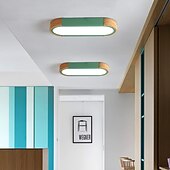 economico Lampade da soffitto-plafoniera a led fodera lampada da soffitto decorativa in legno 35/65cm pannello soggiorno camera da letto lampada 110-240v