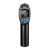 abordables Equipamiento de mediciones, inspecciones y pruebas-1 unidad -50c-550c (-58f-1022f) termómetro infrarrojo digital sin contacto medidor de temperatura de pistola piromete de pantalla lcd (sin batería)