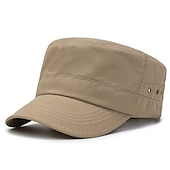 economico Copricapo da esterno-cappello da cadetto berretto dell&#039;esercito di base cappello stile militare di tutti i giorni cappello camionista papà cappello militare piatto superiore regolabile classico berretto da baseball