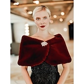 economico Coprispalle in pelliccia-Coprispalle in pelliccia Scialli Stole da donna Neutro Elegante Senza maniche Terital Stole da matrimonio Con Con Piume / in pelliccia Per Matrimonio Autunno inverno