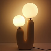 preiswerte Nachttischlampe-Schreibtischlampe modern G9 2-Kopf-Licht Zuhause nordisch dekorative Tischbeleuchtung Arbeitszimmer 110–240 V