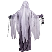 levne Pánské kostýmy-Duch Cosplay kostým Přehoz Dospělé Pánské Dámské Unisex Horor Cosplay kostým Strašidelný kostým Párty předvečer Všech svatých Plesová maškaráda Plesová maškaráda Mardi Gras Jednoduchý karnevalov