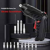 cheap Screw &amp; Nut Drivers-15PCS/Set Foldable Electric Screwdriver Repairing Tools Screw Tightening USB Charging With LED Lighting For Maintenance Installation