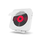 Χαμηλού Κόστους Ηχεία-Kc-909 φορητό cd player ενσωματωμένο ηχείο στερεοφωνικό cd player με διπλή υποδοχή ακουστικών 3,5 χιλιοστών led οθόνη led επιτοίχιας συσκευή αναπαραγωγής μουσικής cd με τηλεχειριστήριο IR υποστηρίζει