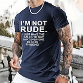 levne Pánské grafické tričko-Pánské Text Grafická trička Slogan trička Tričko Top Krátký rukáv tričko 3D tisk Tričkový Košile Designové Na běžné nošení Velký a vysoký ulice Denní nošení Dovolená Černá Armádní zelená Tmavomodrá