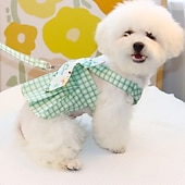 billiga Klänningar-Hund Katt Klänningar söt stil Ledigt Vattentät Andningsfunktion Mjuk Tvättbar Bekväm Ledigt / vardag Hundkläder for Bichon Frisé Pommeran valpen eller det lilla husdjuret Fjäril Small