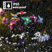 cheap Landscape Lights-Solar Garden Lights Butterfly Garden Decor Landscape Solar Butterflies Swaying Lights Dance in Wind Stakes Yard Patio Lawn