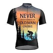 voordelige Heren shirts-Voor heren Wielrenshirt Korte mouw Fietsen Shirt Kleding Bovenlichaam met 3 achterzakken Bergracen Wegwielrennen Ademend Sneldrogend Vochtregelerend Reflecterende strips Zwart Geel Rood Grafisch
