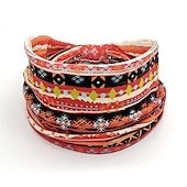 abordables Accessoires de coiffure-Bandes de cheveux pour femmes, motifs imprimés africains, large bord, nouage élastique, bandeaux de sport, de yoga, couvre-chef pour femmes, accessoires pour cheveux