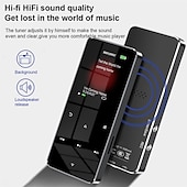 رخيصةأون مشغل MP3-Q8 مع مشغل MP3 بلوتوث 5.0 شاشة لمس كاملة 1.8 بوصة 4 جيجابايت 8 جيجابايت 16 جيجابايت 32 جيجابايت مشغل موسيقى MP4 مع مكبر صوت مدمج ومسجل راديو FM