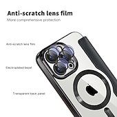 preiswerte Handyhülle für iPhone-Handyhülle für iPhone 16e Apple AirTag iPhone 16 iPhone 15 Pro Max Plus 14 13 12 11 Wallet Case mit Magsafe transparentem Kartensteckplatz Retro TPU PU-Leder