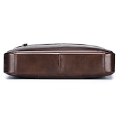 economico Borselli da uomo-valigetta in pelle marrone premium: elegante borsa per laptop da lavoro con tasche multiple, resistente per uso professionale e viaggi