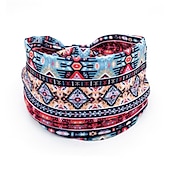 abordables Accessoires de coiffure-Bandes de cheveux pour femmes, motifs imprimés africains, large bord, nouage élastique, bandeaux de sport, de yoga, couvre-chef pour femmes, accessoires pour cheveux