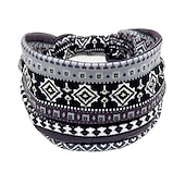 abordables Accessoires de coiffure-Bandes de cheveux pour femmes, motifs imprimés africains, large bord, nouage élastique, bandeaux de sport, de yoga, couvre-chef pour femmes, accessoires pour cheveux