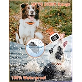 economico Addestramento e accessori educativi per cani-collare antiabbaio per cani di grossa taglia con raggio d&#039;azione di 3.300 piedi combinato collare antiabbaio e addestramento con 3 modalità segnale acustico vibrazione shock di sicurezza dispositivo