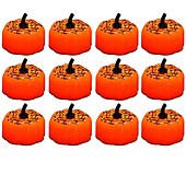 olcso Halloween beltéri-12db mini sütőtök gyertya lángmentes gyertya lámpák hálaadás sütőtök tealámpák led tea lámpák sütőtök gyertyák elemes őszi halloween hálaadás lakberendezési dekoráció