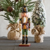 olcso Gyűjthető figurák-karácsonyi diótörő figurák díszek (30cm/11.81in), szobadekoráció, jelenetdekor, asztali dekoráció, karácsonyi kellékek, karácsonyi díszek