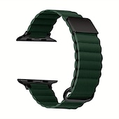 رخيصةأون عصابات Apple Watch-متوافق مع Apple Watchband 38 مم 40 مم 41 مم 42 مم 44 مم 45 مم 49 مم مشبك معدني نساء رجال جلد استبدال حزام الساعة إلى iwatch Ultra 2 Series 9 8 7 SE 6 5 4 3 2 1