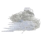 abordables Guirlandes lumineuses à brancher-Lumière de Noël LED rideau glaçon fée guirlande lumineuse 3.5 m 96 LED flexible lumière de Noël pour cour garden party patio décor éclairage coloré ue us au royaume-uni plug