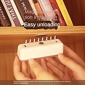 cheap Projector Lamp&amp;Laser Projector-Wall-Mounted Reading Light, Stick On Bunk Bed Lamp Light, Magnetic Mounted Under Cabinet Lighting Rechargeable Battery Operated, Wireless LED Closet Kitchen, Portable Makeup Mirror