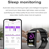 billiga Värdeval-iMosi TK70 Smart klocka 1.47 tum Smart Klocka Blåtand Stegräknare Samtalspåminnelse Aktivitetsmonitor Kompatibel med Android iOS Unisex Lång standby Vattentät Meddelandepåminnelse IP68 25mm