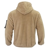 cheap Fleece Sweatshirts-Men&#039;s Hoodie Outerwear Fleece Hoodie Black Navy Blue Khaki Dark Gray Hooded Plain Sports &amp; Outdoor Daily Holiday Streetwear Cool Casual Fall &amp; Winter Clothing Apparel Hoodies Sweatshirts