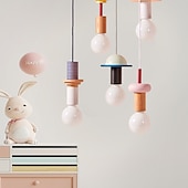 economico Luci Isola cucina-lampada a sospensione a led lampada a sospensione in legno semplice caffetteria ristorante bar lampada a sospensione plafoniera in metallo per camera da letto camera per bambini 110-240v