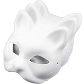 cheap Mask-3 PCS Kid&#039;s Venetian Mask for DIY Gnaga Cat Mask Unisex Half Face Party Masquerade Carnival of Venice Carnival Mardi Gras Easy Carnival Costume