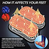 cheap Body Massager-Foot Massager Mat TENS Back Muscle Stimulator With Remote Control Electric Pulse Feet Acupressure Pad Massager Machine