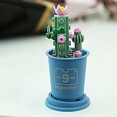 cheap Building Toys-Meat building block flower blind box simulation flower potted tabletop decoration assembly boutique toy gift prize