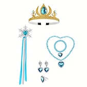 abordables Disfraces para niños-Frozen Cuento de Hadas Princesa Elsa Vestido de niña de las flores Disfraz de fiesta temática Vestidos de tul Cosplay Cosplay de película for Chica Niños Navidad Carnaval Mascarada Boda Invitado a la