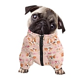 abordables Ropa y Accesorios para Perros-Perros Gatos Sudadera Moda Casual Invierno Impermeable Transpirable Suave Lavable Cómodo Casual Diario Ropa para perros for Bichón Frisé Pomerania Animal doméstico del bebé Mariposa Small