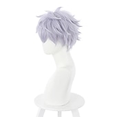 cheap Anime Wigs-Purple Cosplay Party Wigs Halloween Wigs