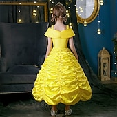 billiga Tjejdräkter-Sagolikt Prinsessa Söt Blommaflickaklänning Temafestdräkt Tyllklänningar Cosplay for Flickor Barn Karnival Maskerad
