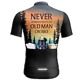 voordelige Heren shirts-Voor heren Wielrenshirt Korte mouw Fietsen Shirt Kleding Bovenlichaam met 3 achterzakken Bergracen Wegwielrennen Ademend Sneldrogend Vochtregelerend Reflecterende strips Zwart Geel Rood Grafisch